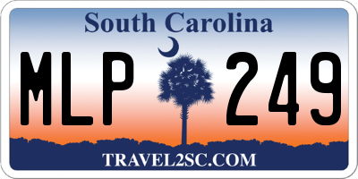 SC license plate MLP249