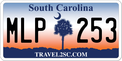 SC license plate MLP253