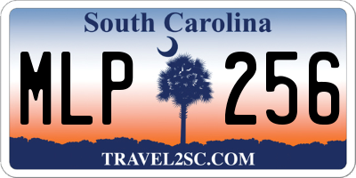 SC license plate MLP256
