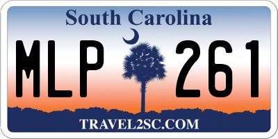 SC license plate MLP261