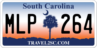 SC license plate MLP264