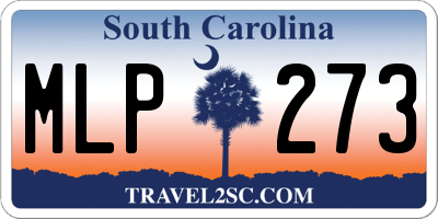 SC license plate MLP273