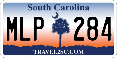 SC license plate MLP284