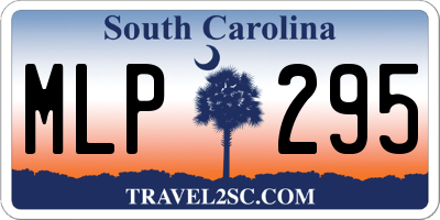 SC license plate MLP295