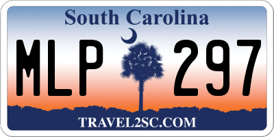 SC license plate MLP297