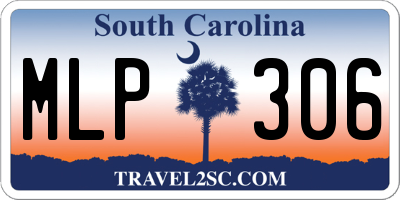 SC license plate MLP306