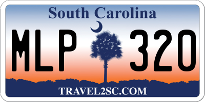 SC license plate MLP320