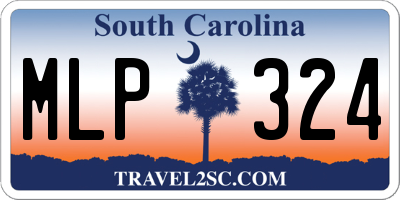 SC license plate MLP324