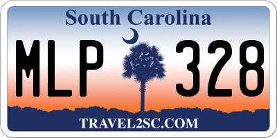 SC license plate MLP328