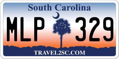 SC license plate MLP329
