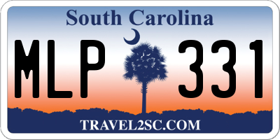 SC license plate MLP331