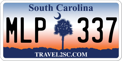 SC license plate MLP337