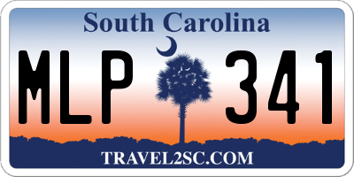 SC license plate MLP341