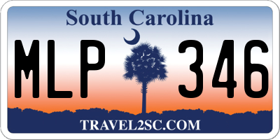 SC license plate MLP346