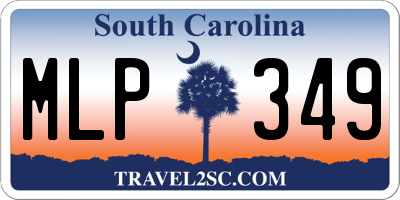 SC license plate MLP349