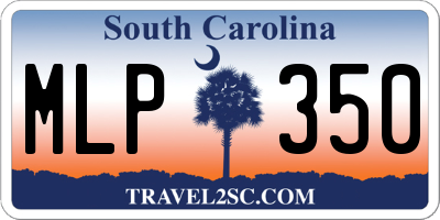 SC license plate MLP350