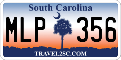 SC license plate MLP356