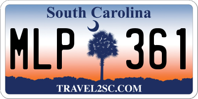 SC license plate MLP361