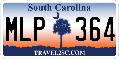 SC license plate MLP364