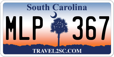 SC license plate MLP367