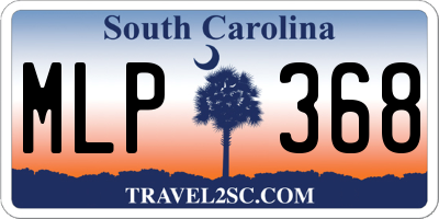 SC license plate MLP368