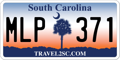 SC license plate MLP371