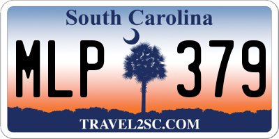 SC license plate MLP379