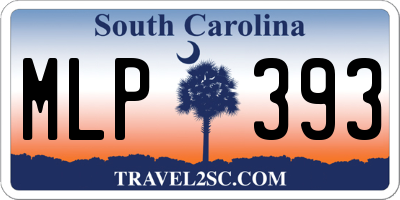 SC license plate MLP393