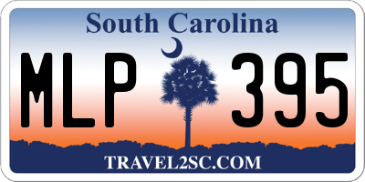SC license plate MLP395