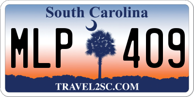 SC license plate MLP409
