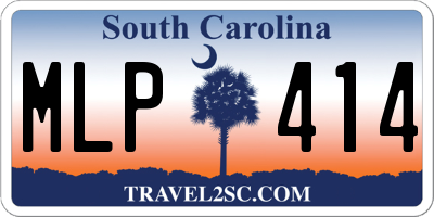 SC license plate MLP414