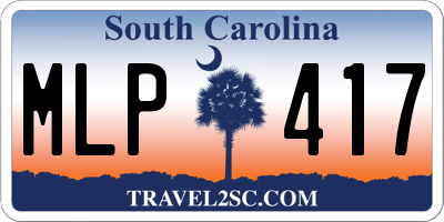 SC license plate MLP417