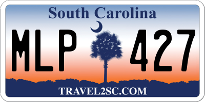 SC license plate MLP427