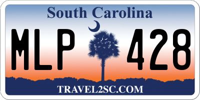 SC license plate MLP428