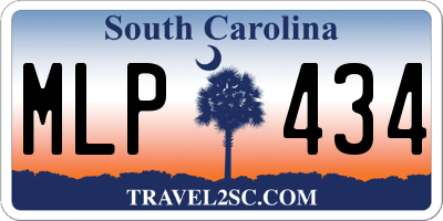SC license plate MLP434