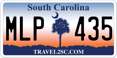 SC license plate MLP435