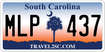 SC license plate MLP437