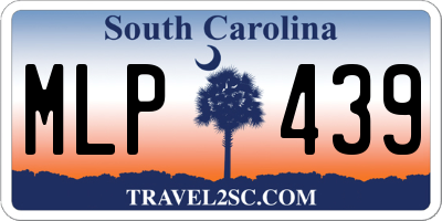 SC license plate MLP439