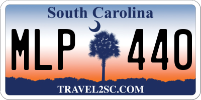SC license plate MLP440