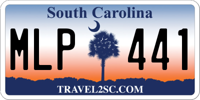 SC license plate MLP441