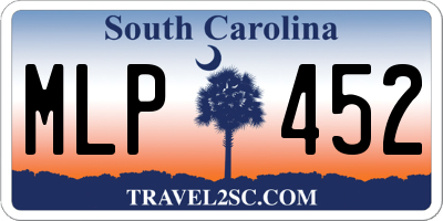 SC license plate MLP452