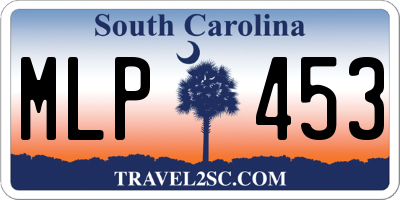 SC license plate MLP453