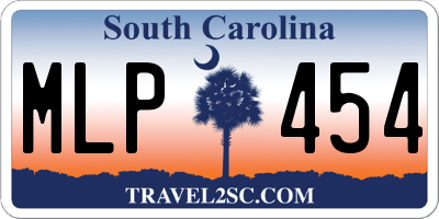 SC license plate MLP454