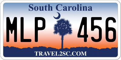 SC license plate MLP456