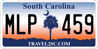 SC license plate MLP459