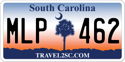 SC license plate MLP462