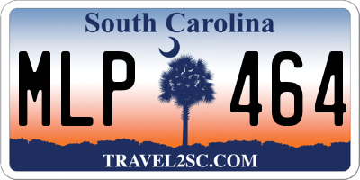 SC license plate MLP464