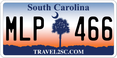 SC license plate MLP466