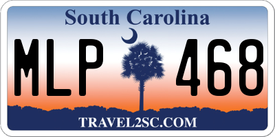 SC license plate MLP468