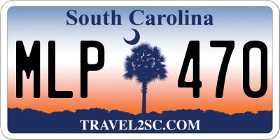 SC license plate MLP470